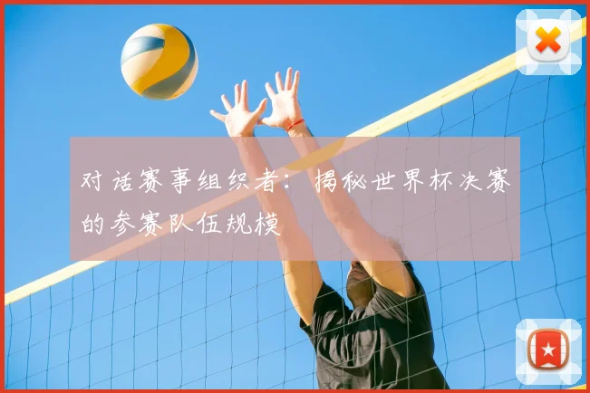对话赛事组织者：揭秘世界杯决赛的参赛队伍规模